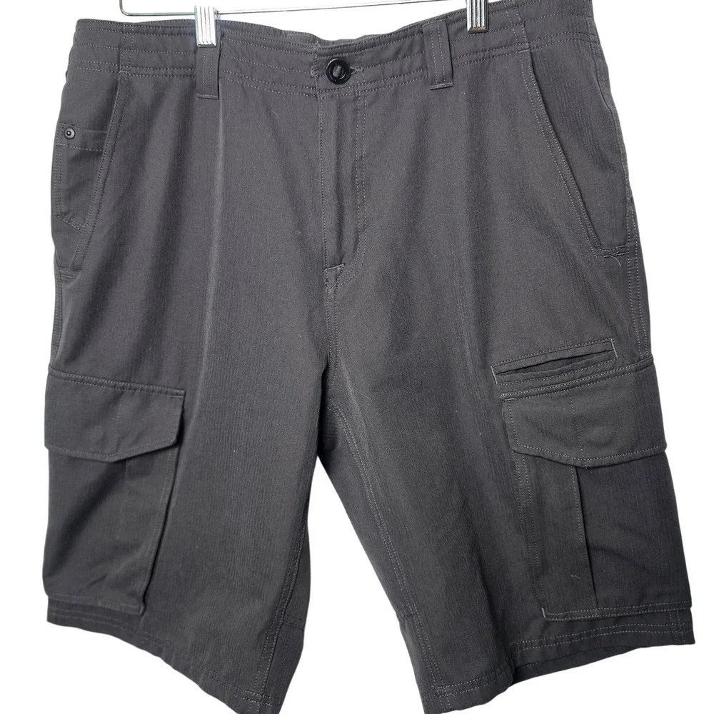 The North Face Mens Rainier Cargo Shorts 34 Grey Hiking Gorpcore Outdoor